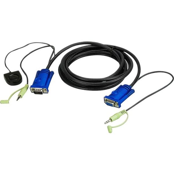 Aten 6 Vga & Audio Cable w/ Port Switching 2L5202B